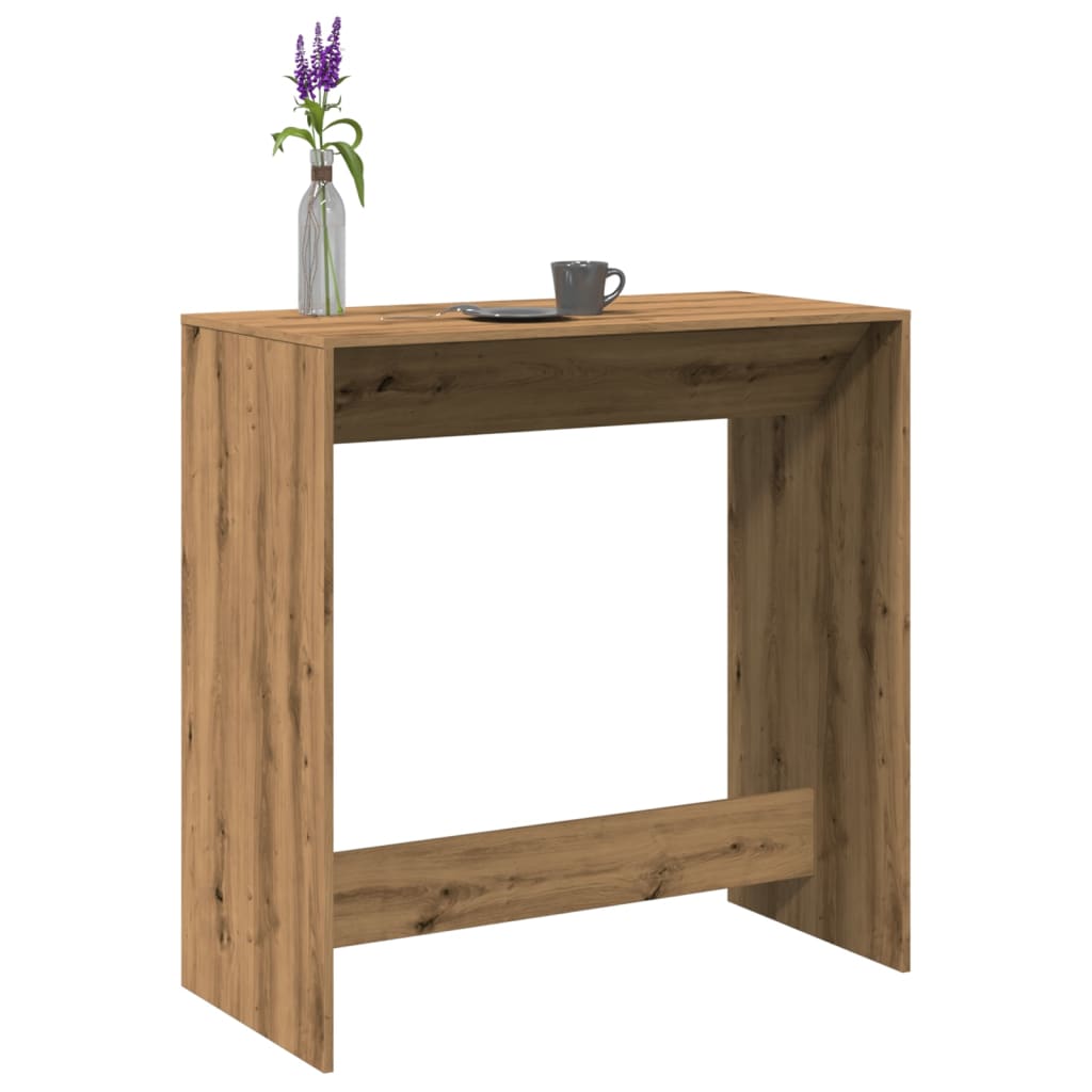 vidaXL Mesa alta bar madera ingeniería roble artisian 102x50x103,5 cm