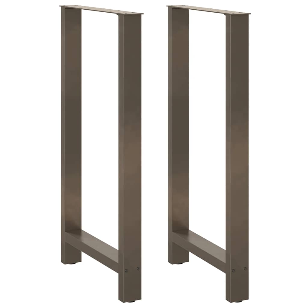 vidaXL Patas para mesa de bar de acero natural (2 unidades, 60 x 110-111 cm)