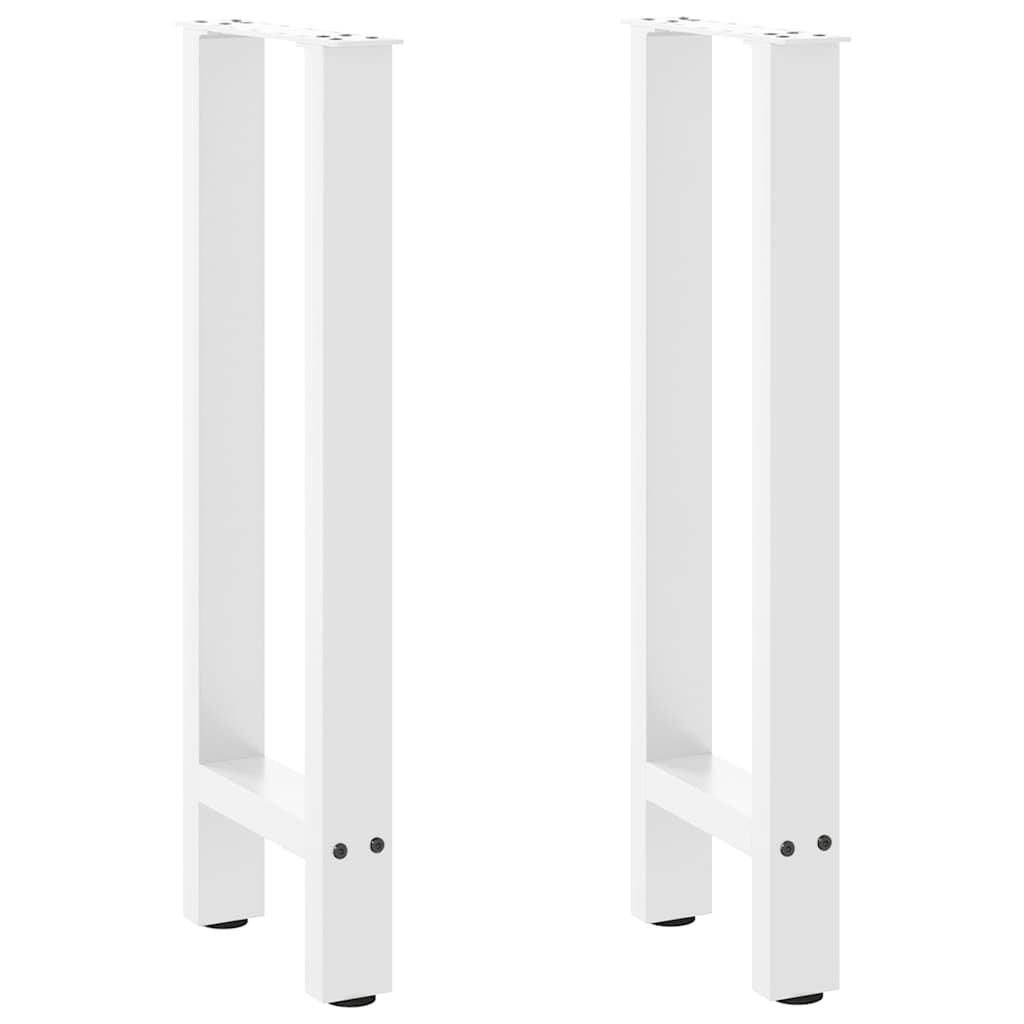 vidaXL Patas para consola blancas (2 unidades, 28 x 72-73 cm, acero)