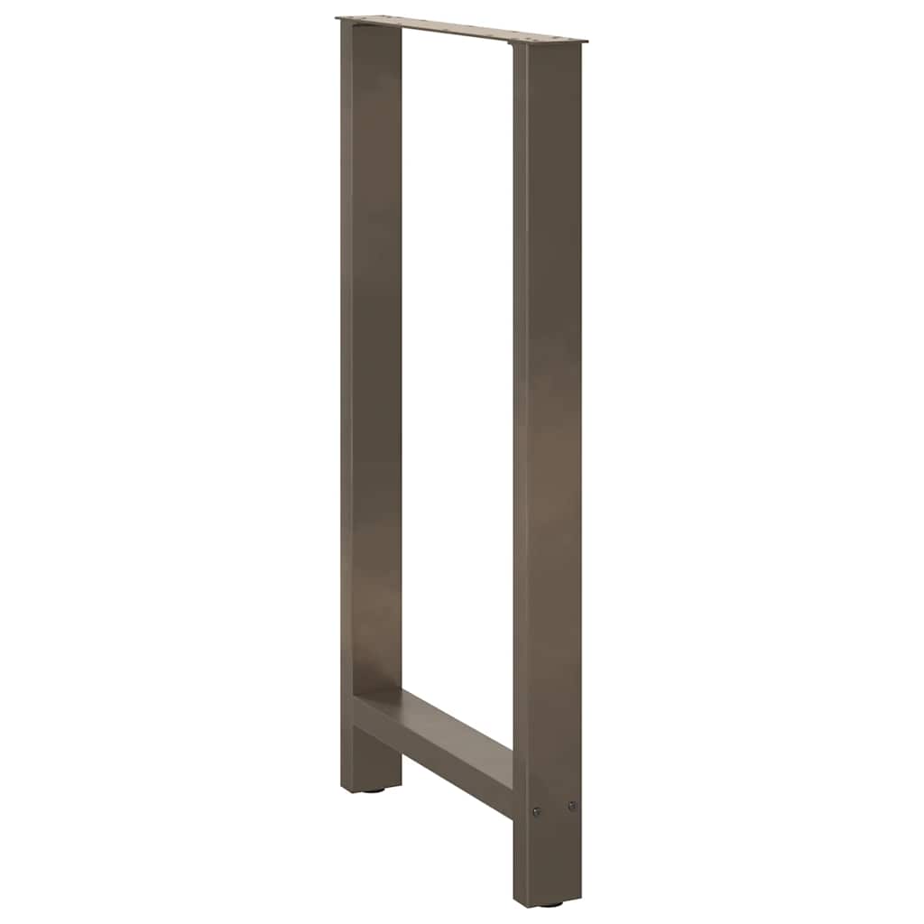 vidaXL Patas para mesa de bar de acero natural (2 unidades, 60 x 110-111 cm) - Image 4