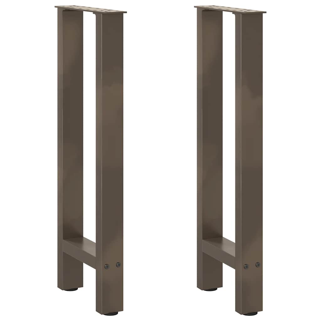 vidaXL Patas para consola de acero natural (2 unidades, 28 x 72-73 cm)