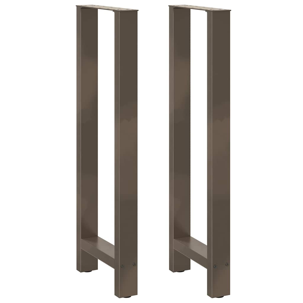 vidaXL Patas para mesa de bar de acero natural (2 unidades, 50 x 110-111 cm)