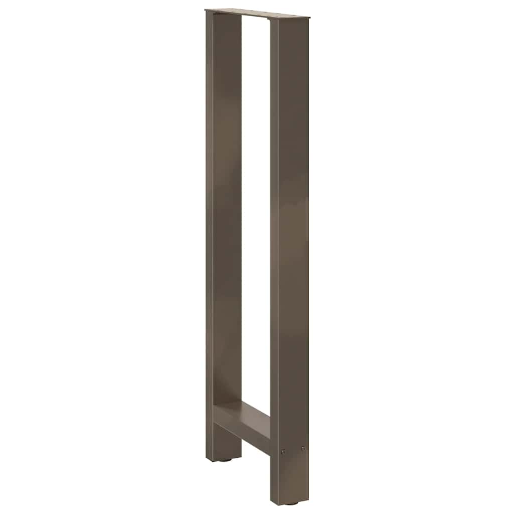 vidaXL Patas para mesa de bar de acero natural (2 unidades, 50 x 110-111 cm) - Image 4