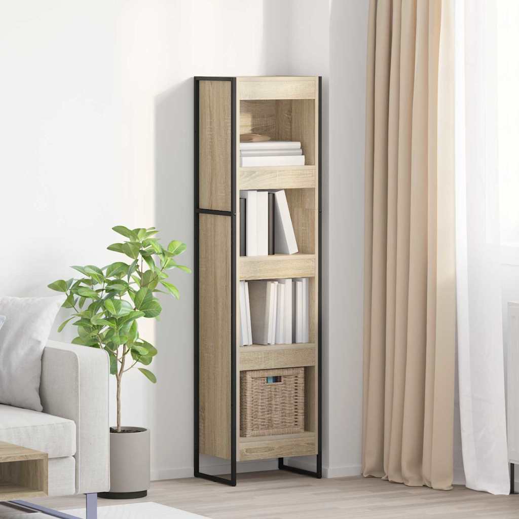 vidaXL Bücherregal Sonoma 80 x 30 x 155 cm Holzwerkstoff