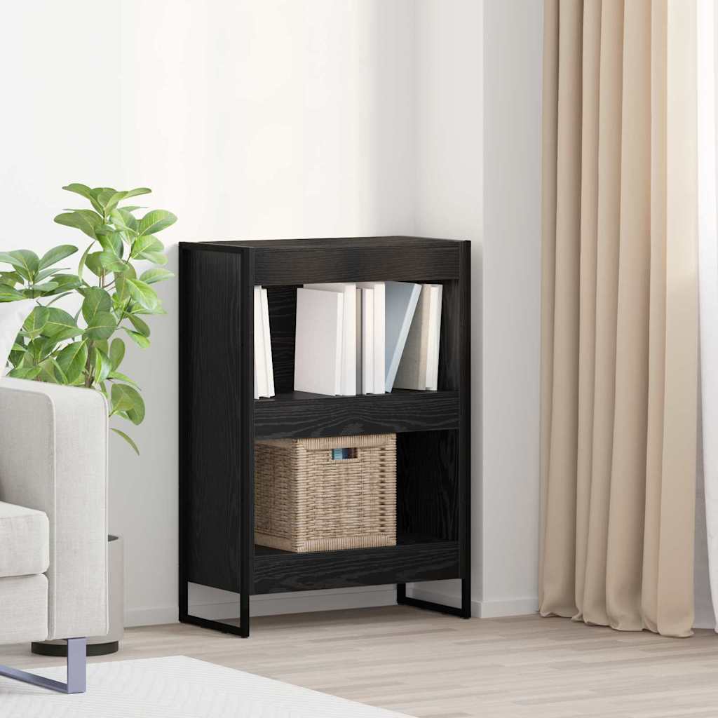 vidaXL Bücherregal Schwarz Eichen-Optik 80 x 30 x 155 cm Holzwerkstoff