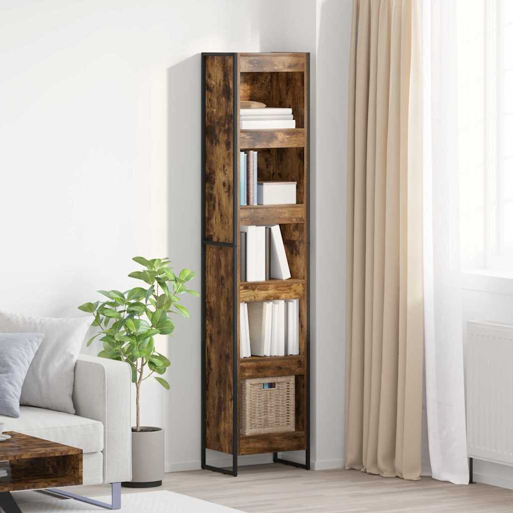 vidaXL Bücherregal Raucharbe 80 x 30 x 155 cm Holzwerkstoff