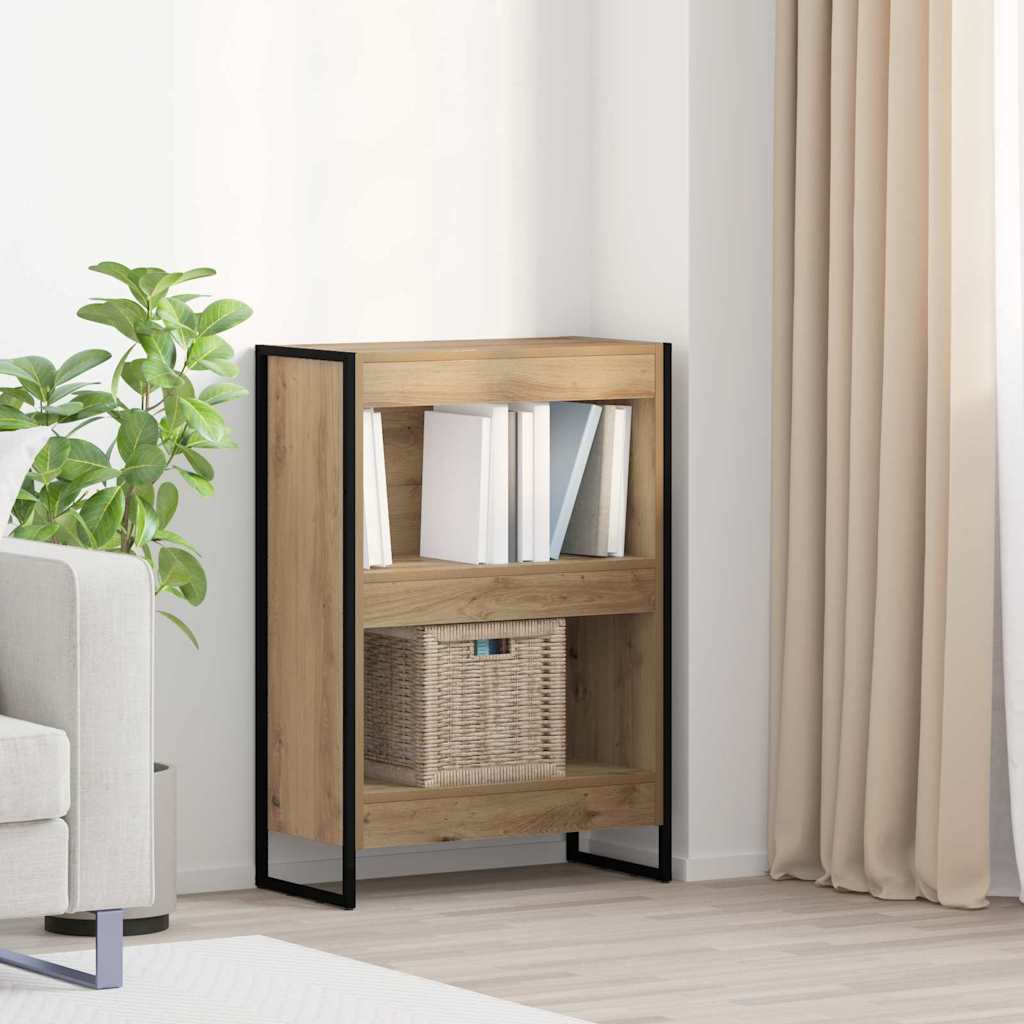 vidaXL Bücherregal Kunsthandwerk Eiche 80 x 30 x 155 cm Holzwerkstoff