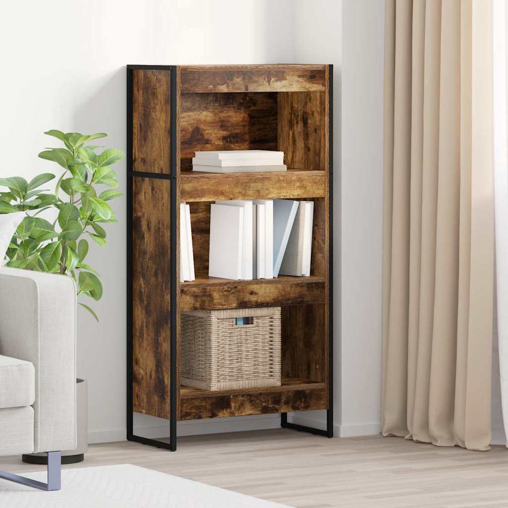 vidaXL Bücherregal Raucharbe 80 x 30 x 155 cm Holzwerkstoff