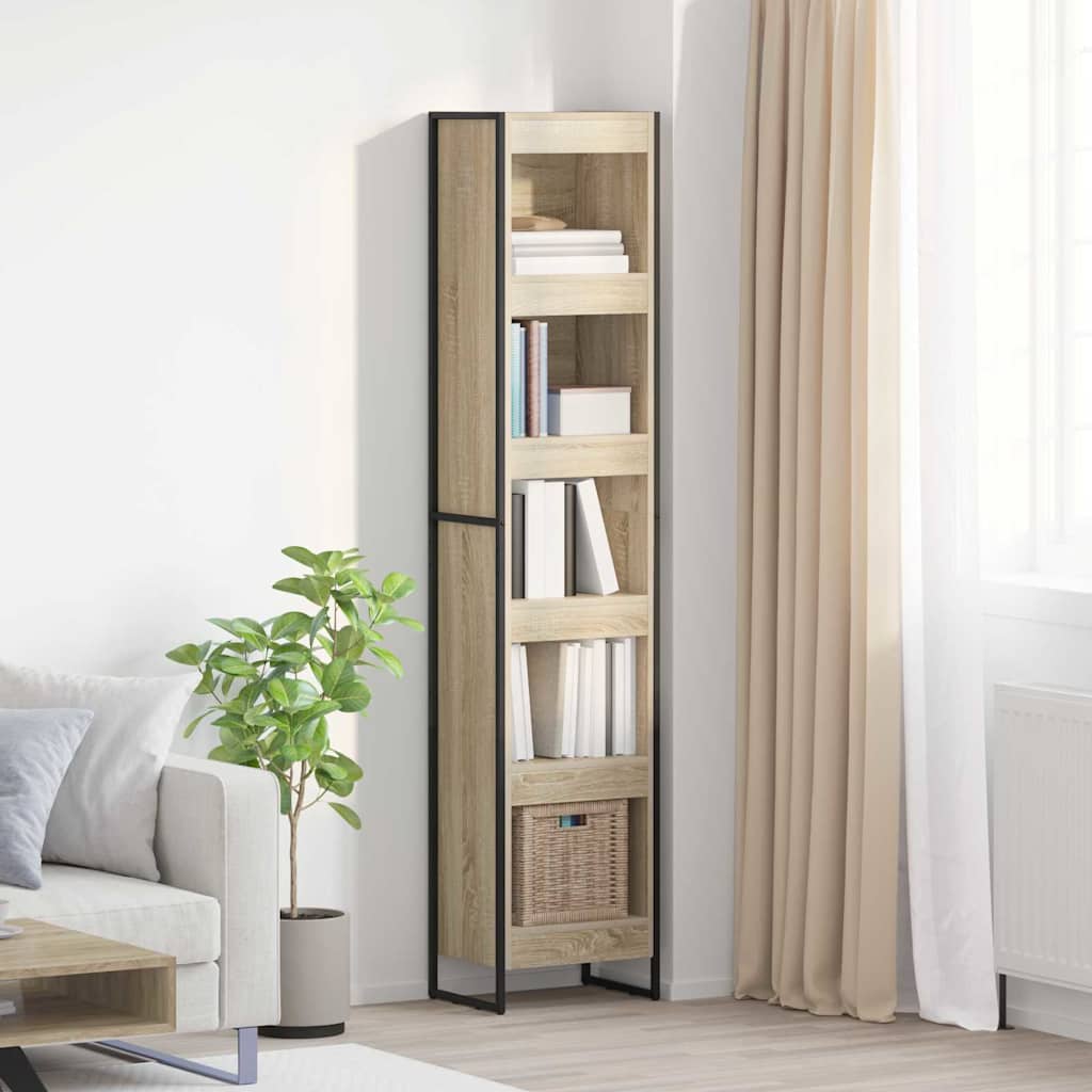 vidaXL Bücherregal Sonoma 80 x 30 x 155 cm Holzwerkstoff