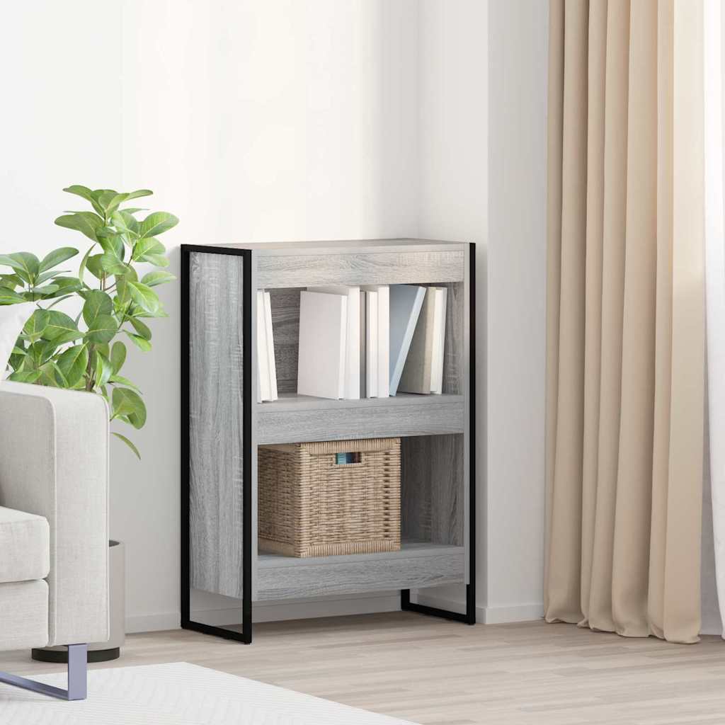 vidaXL Bücherregal Graues Sonoma 80 x 30 x 155 cm Holzwerkstoff