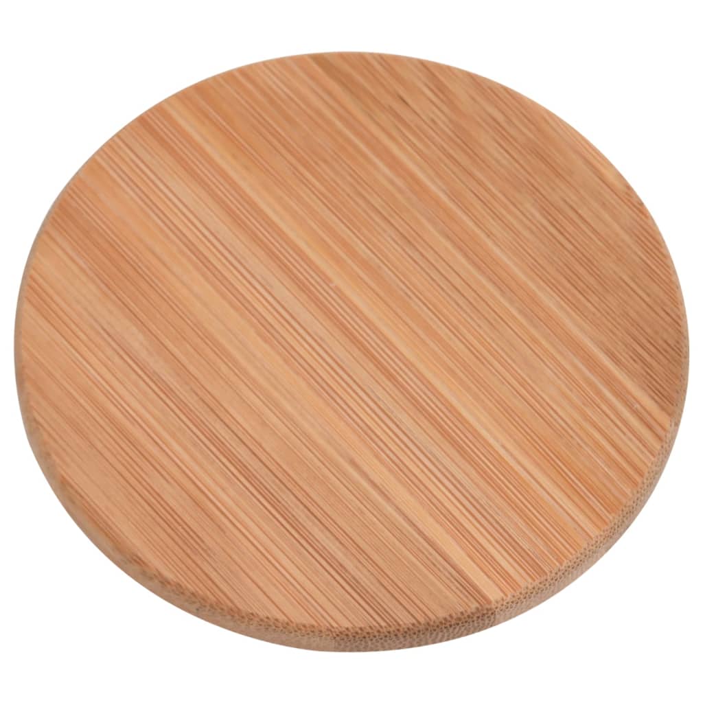 vidaXL Vorratsgläser mit Bambusdeckel 6 Stk. 1000 ml - Image 5