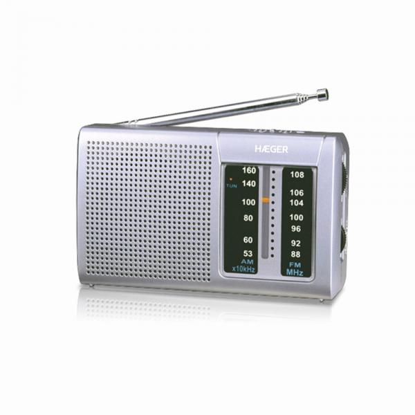 Radio AM/FM Haeger PR-BIB.001A Grigio