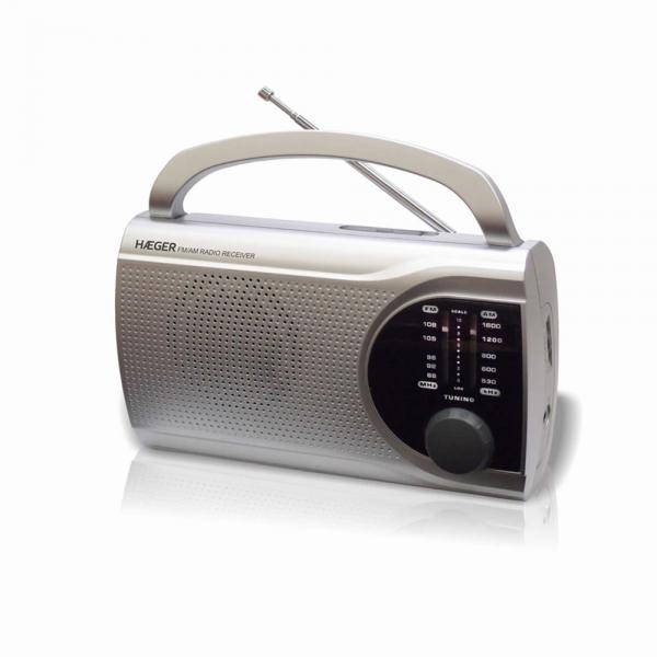 Radio AM/FM Haeger PR-BIB.004B Grigio
