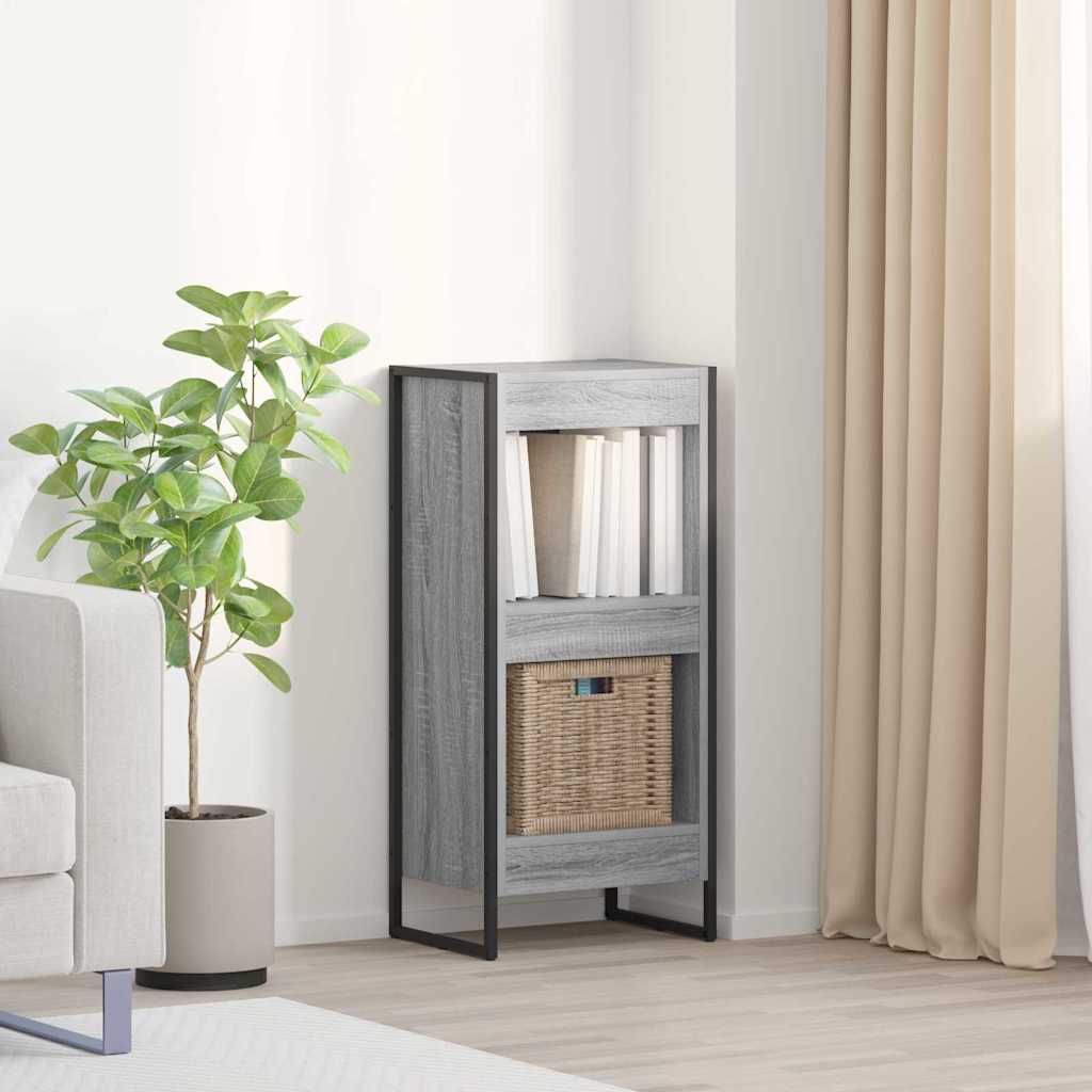 vidaXL Bücherregal Graues Sonoma 80 x 30 x 155 cm Holzwerkstoff