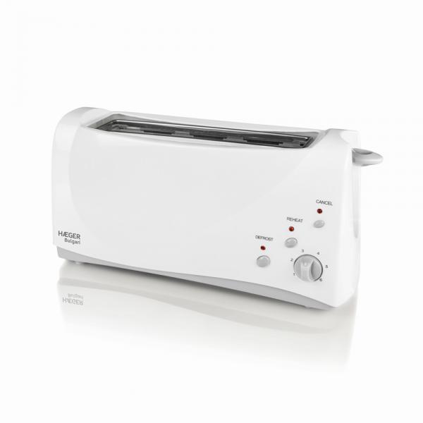 Tostapane Haeger TO-100.008A Multifunzionale 1000 W Bianco