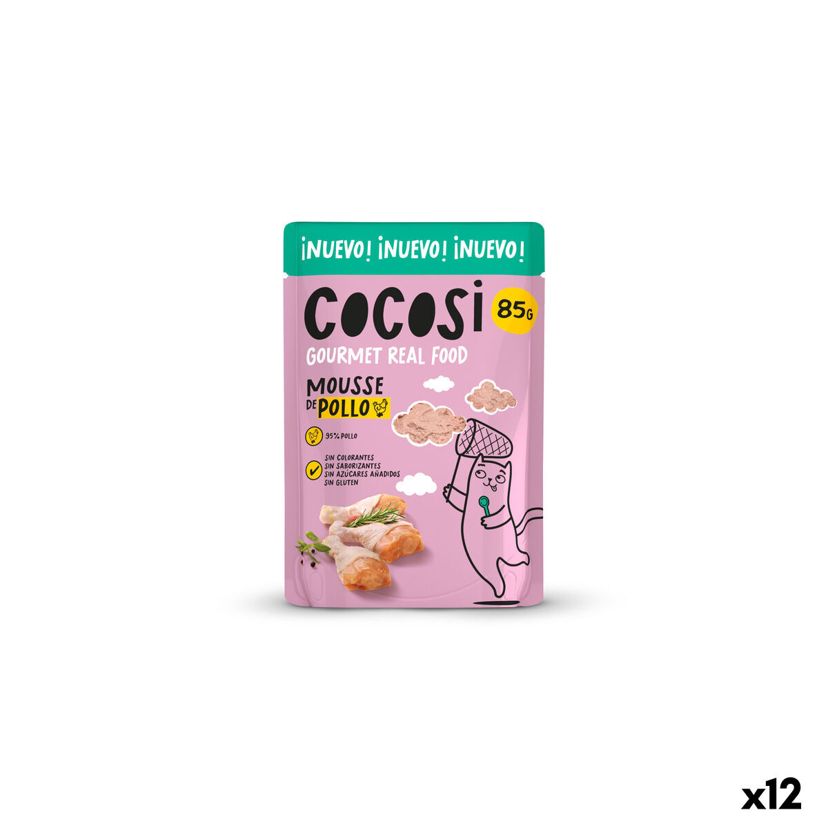 Cibo per gatti Cocosi Gourmet Real Food 80 g 12 Unità