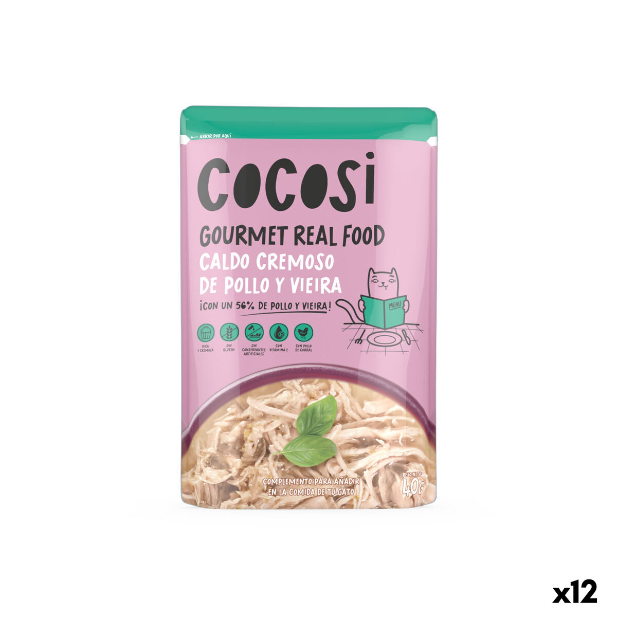 Cibo per gatti Cocosi Gourmet Real Food 40 g 12 Unità