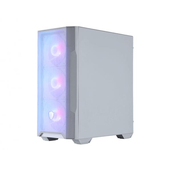 Case computer desktop ATX MSI 306-7G20W21-HH9 Bianco Acciaio Vetro Temperato