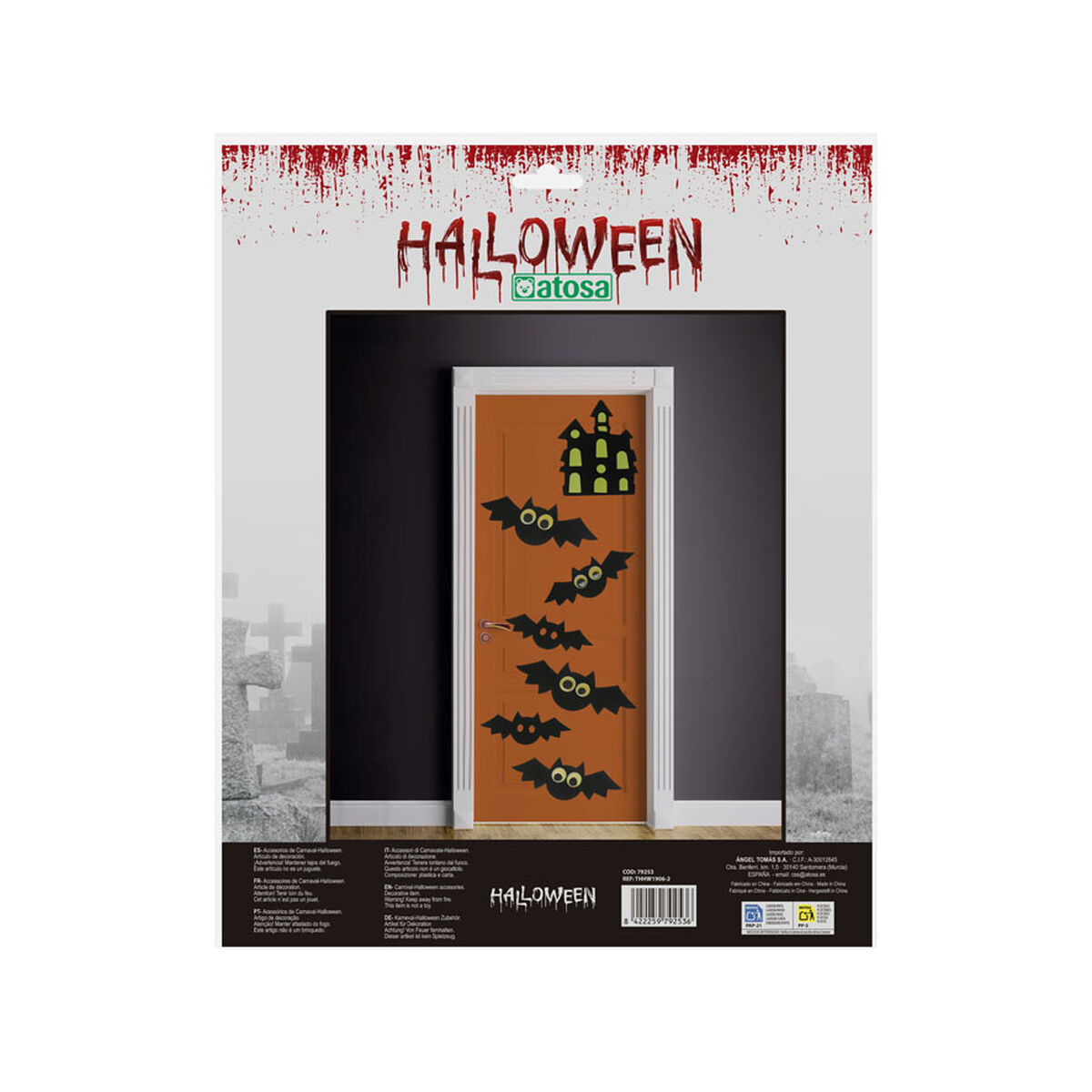 Decorazione per Halloween Pipistrello 7 Pezzi