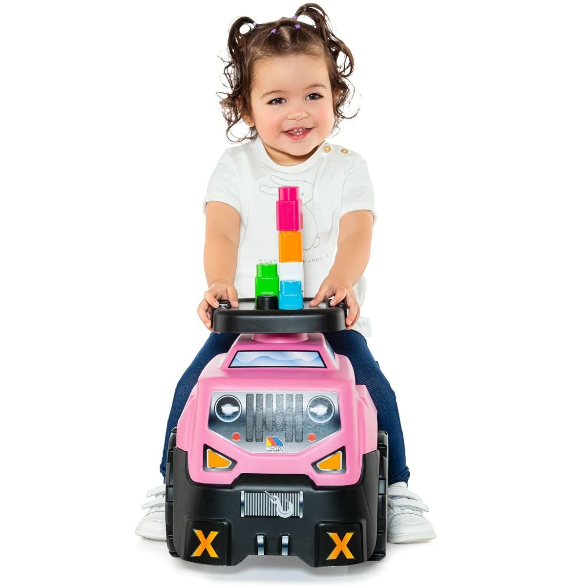 Cavalcabili Moltó 3x1 Wheels & Blocks 10 Pezzi 89 cm Rosa - Image 4