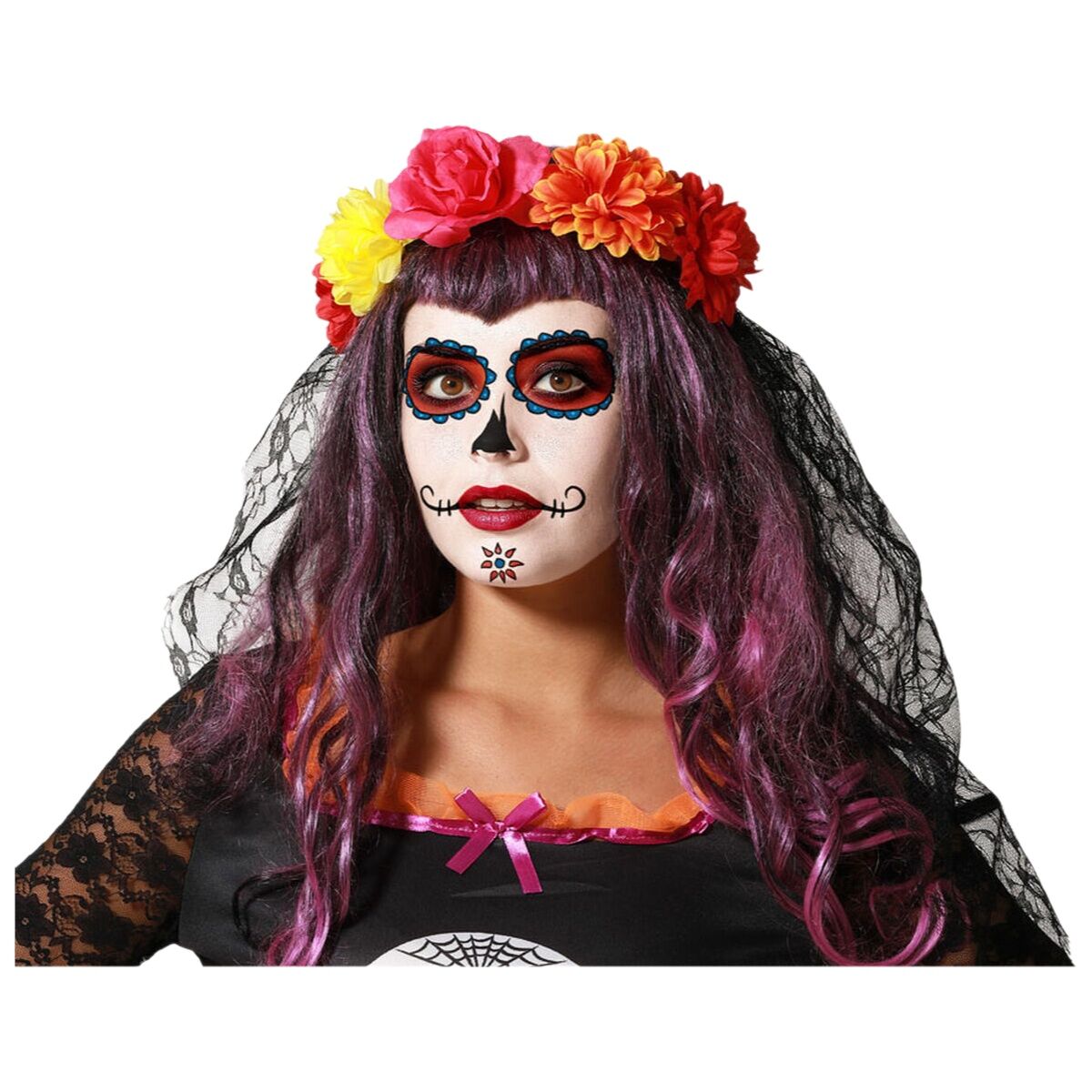 Decorazione per Halloween Fascia per capelli Fiori