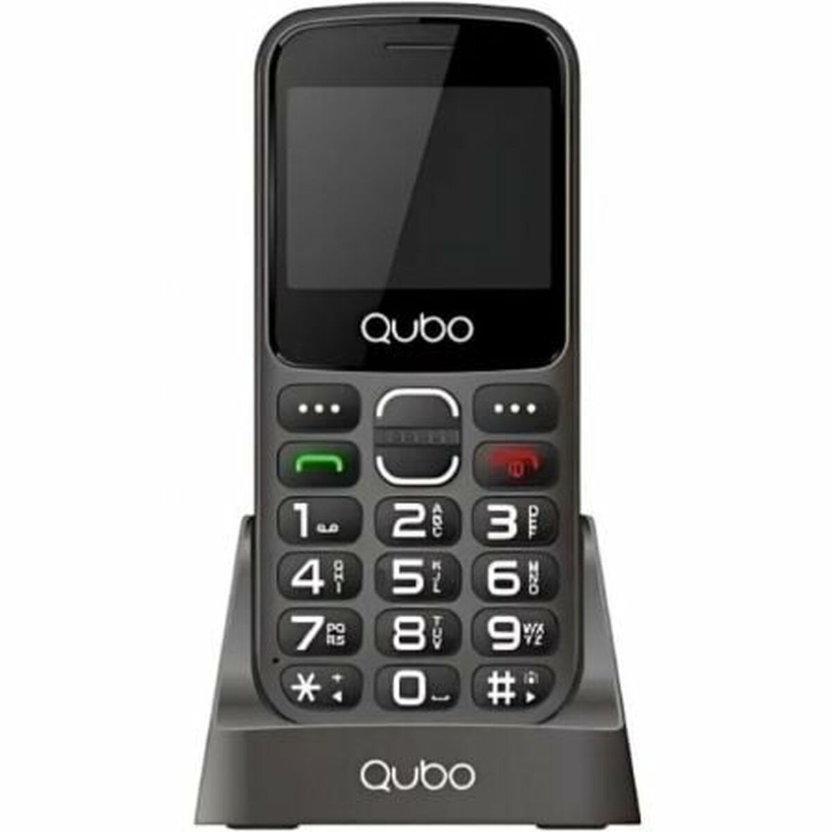 Cellulare per anziani Qubo X-230BKC 4G Nero
