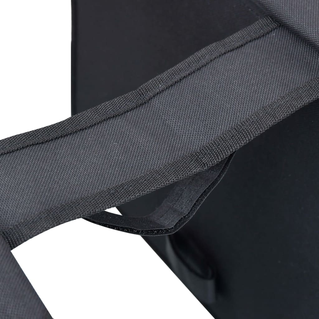 vidaXL Doppel-Fahrradtasche für Gepäckträger Wasserdicht 35 L Schwarz - Image 4