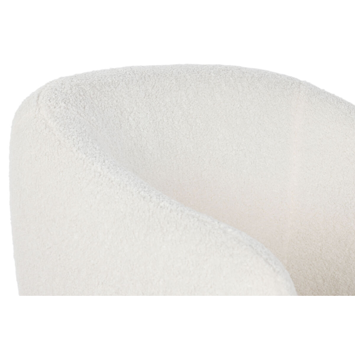 Poltrona DKD Home Decor Bianco Naturale Legno 70 x 70 x 80 cm - Image 3