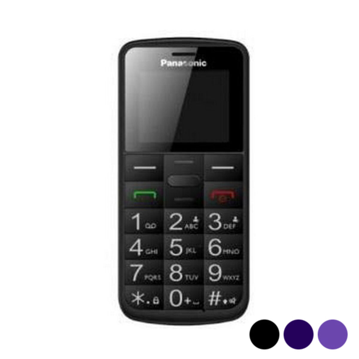 Cellulare per anziani Panasonic KX-TU110EX 1,77" TFT Bluetooth LED Colore:Nero