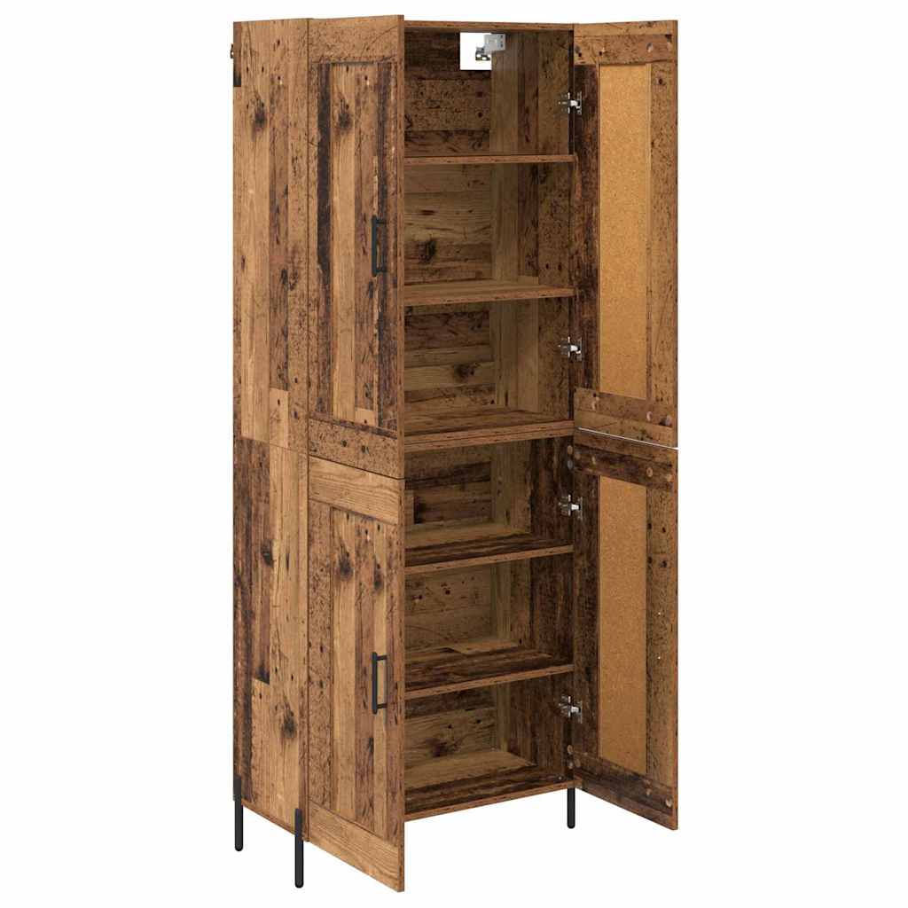 vidaXL Haut Armoire 2 pcs Bois Ancien Bois d'ingénierie - Image 5