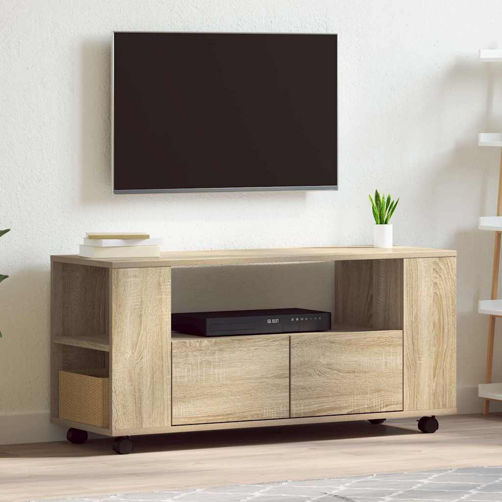 vidaXL Mueble para TV madera de ingeniería roble Sonoma 102x34,5x43 cm
