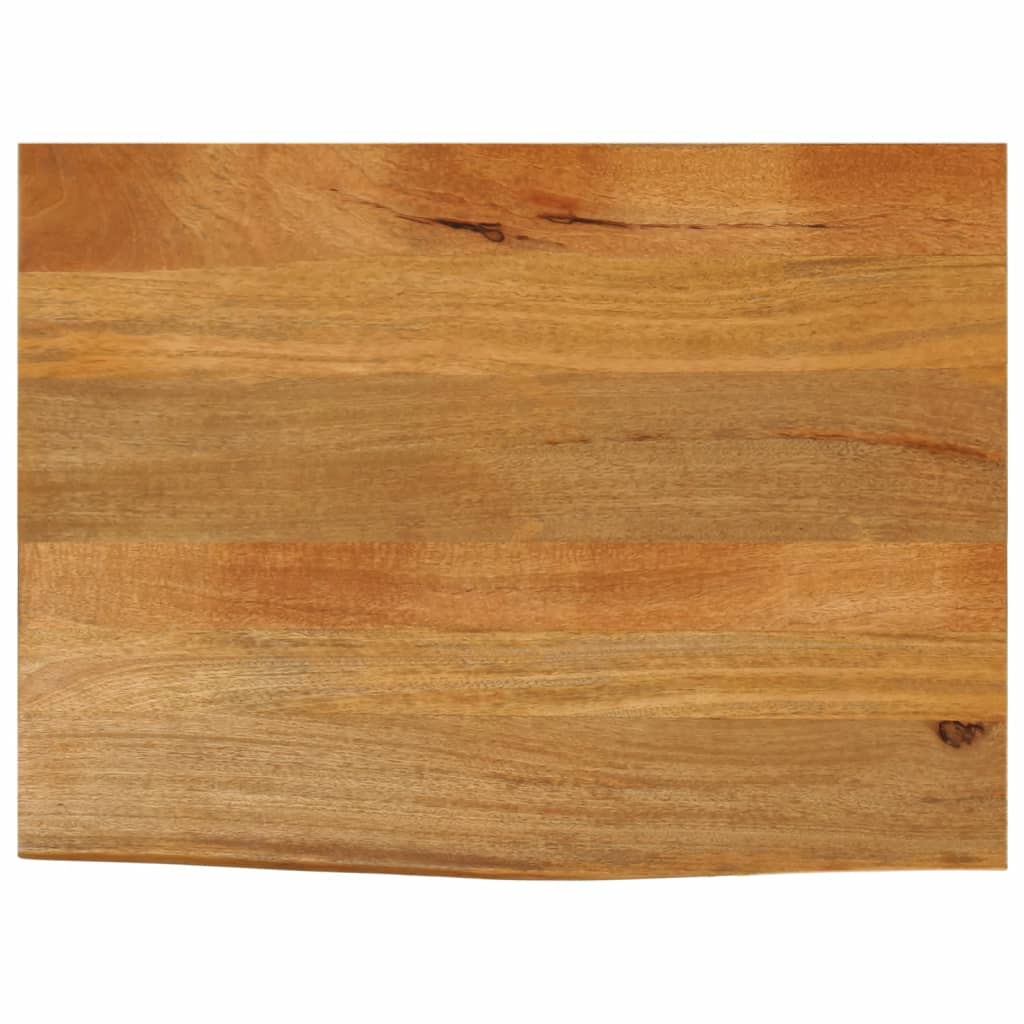 vidaXL Tablero de mesa borde natural madera maciza mango 70x60x3,8 cm