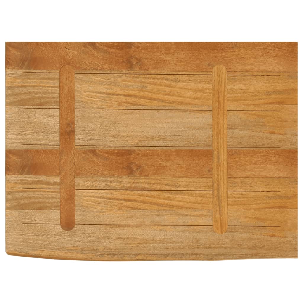 vidaXL Tablero de mesa borde natural madera maciza mango 70x60x3,8 cm - Image 5