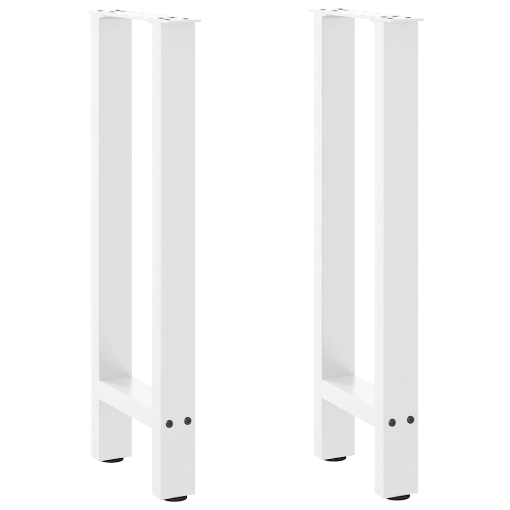 vidaXL Patas para consola blancas (2 unidades, 38 x 72-73 cm, acero)