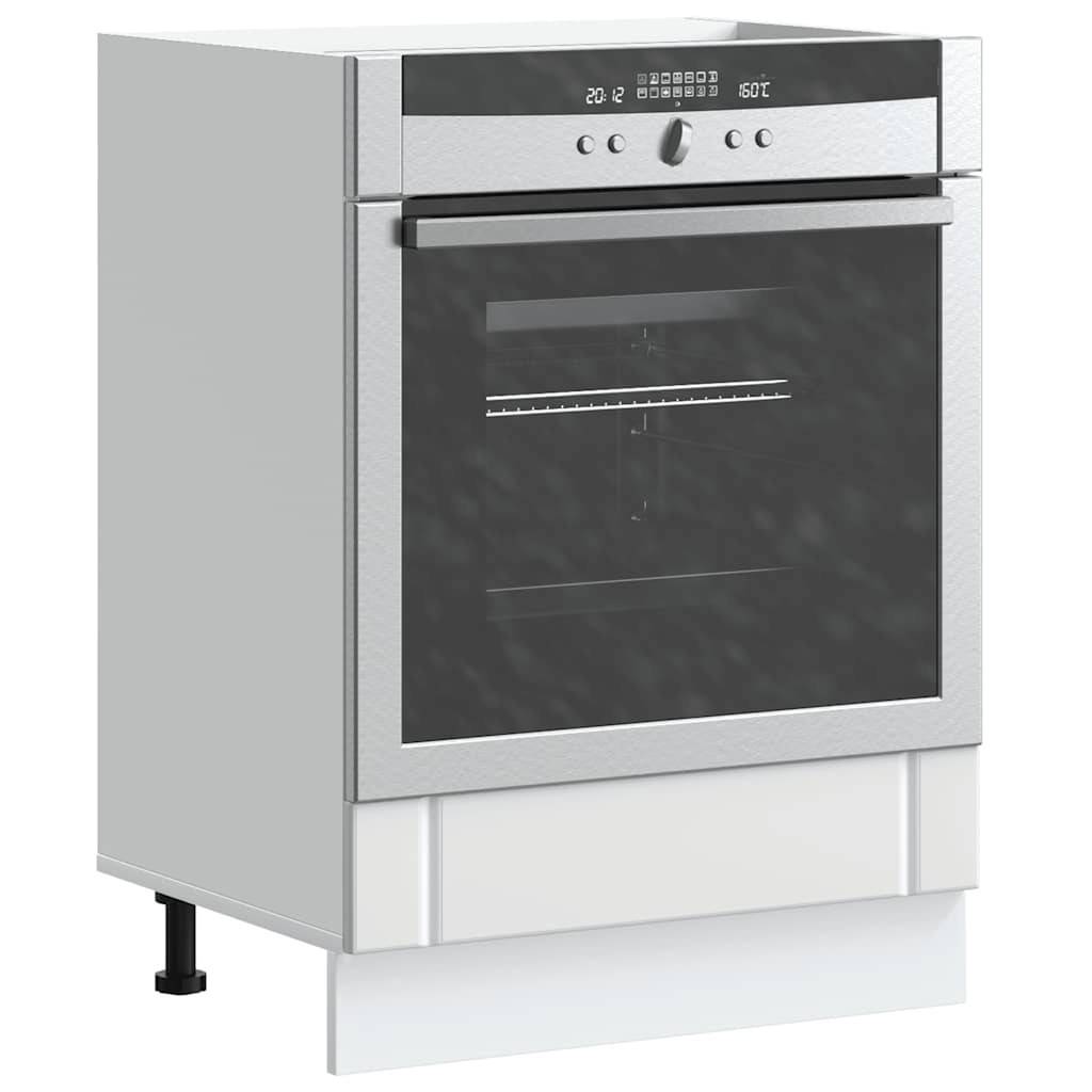 vidaXL Mueble de horno Lucca blanco madera reconstituida