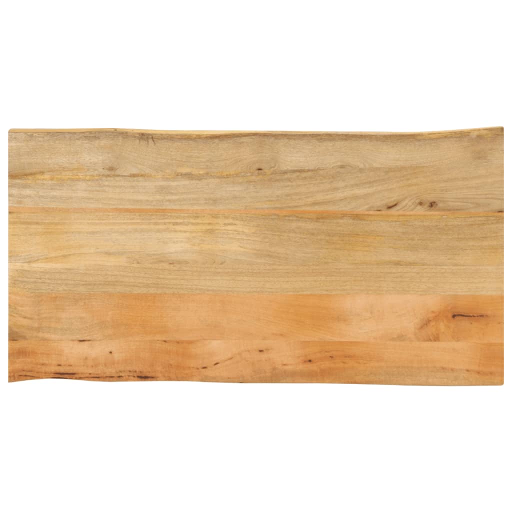 vidaXL Tablero de mesa borde natural madera maciza mango 100x60x3,8 cm