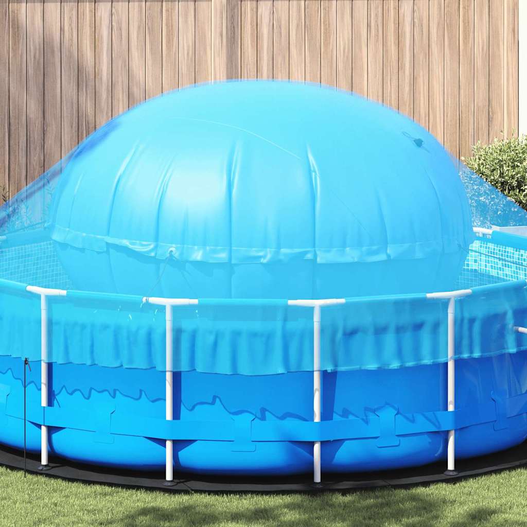 vidaXL Poolkissen für Aufstellpools Blau Ø 300 cm PVC