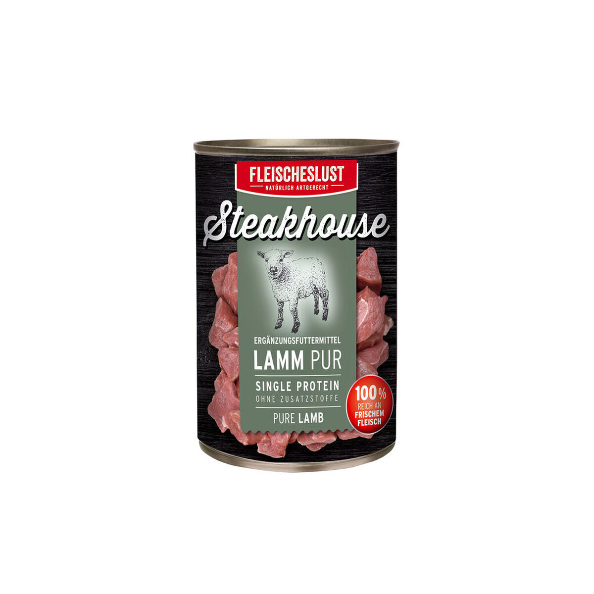 Cibo umido Fleischeslust Pure 800 gr Agnello
