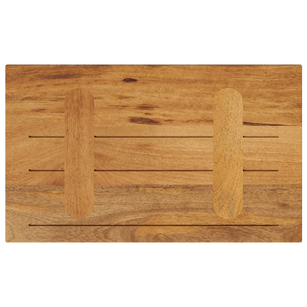 vidaXL Tablero de mesa rectangular madera maciza mango 50x20x3,8 cm - Image 5