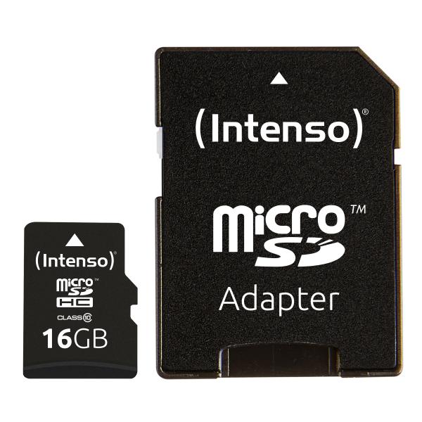 Scheda Di Memoria Micro SD con Adattatore INTENSO 3413470 16 GB 16 GB