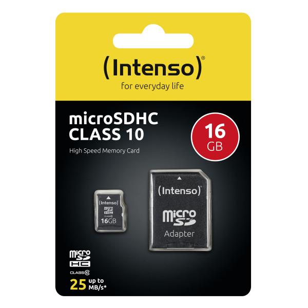Scheda Di Memoria Micro SD con Adattatore INTENSO 3413470 16 GB 16 GB - Image 4