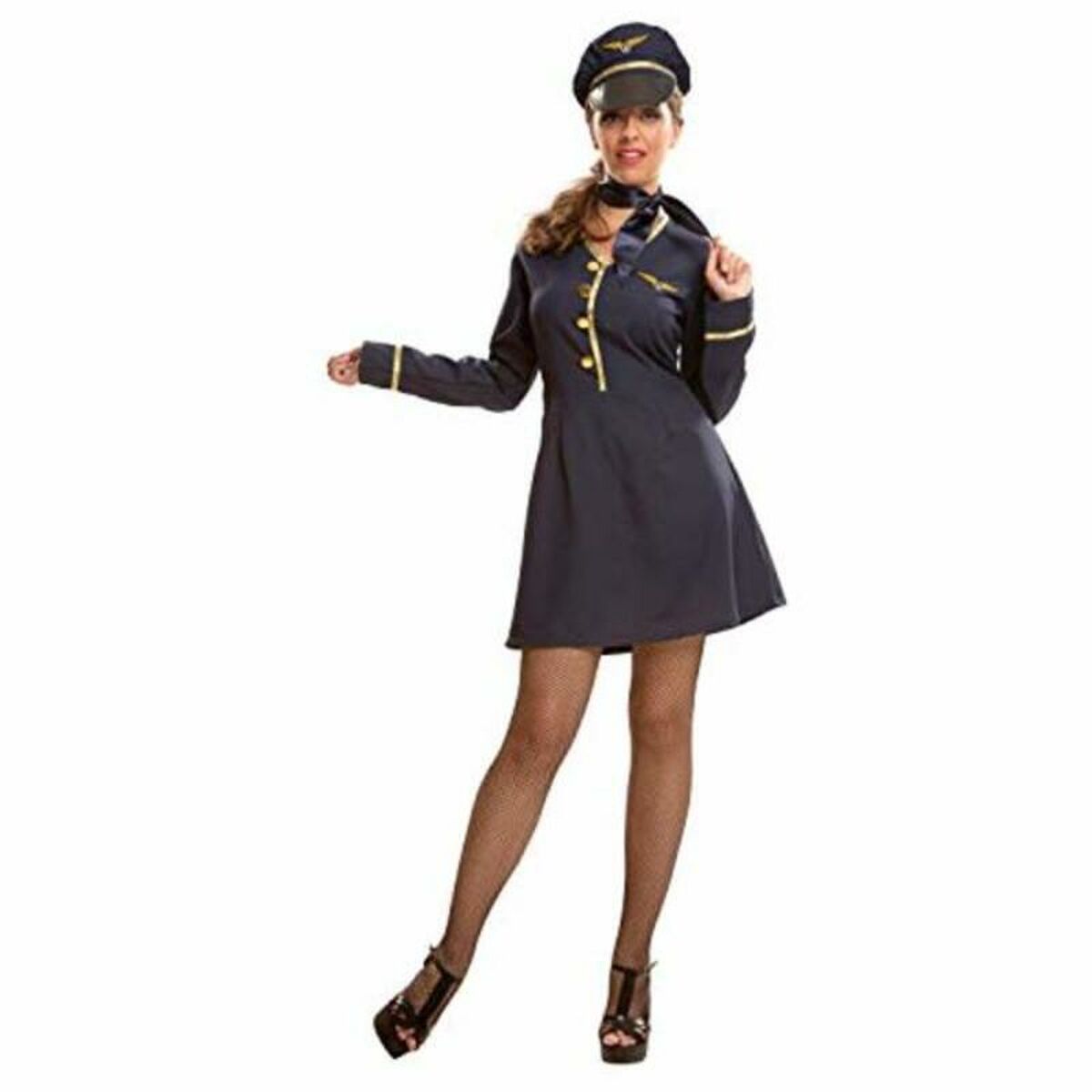 Costume per Adulti Hostess 3 Pezzi Taglia:M/L