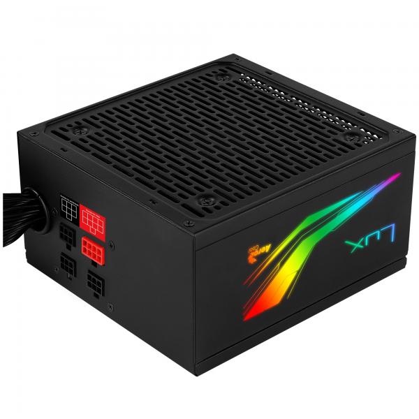 Fonte di Alimentazione Aerocool LUX RGB 550M ATX 550 W 80 Plus Bronze LED RGB