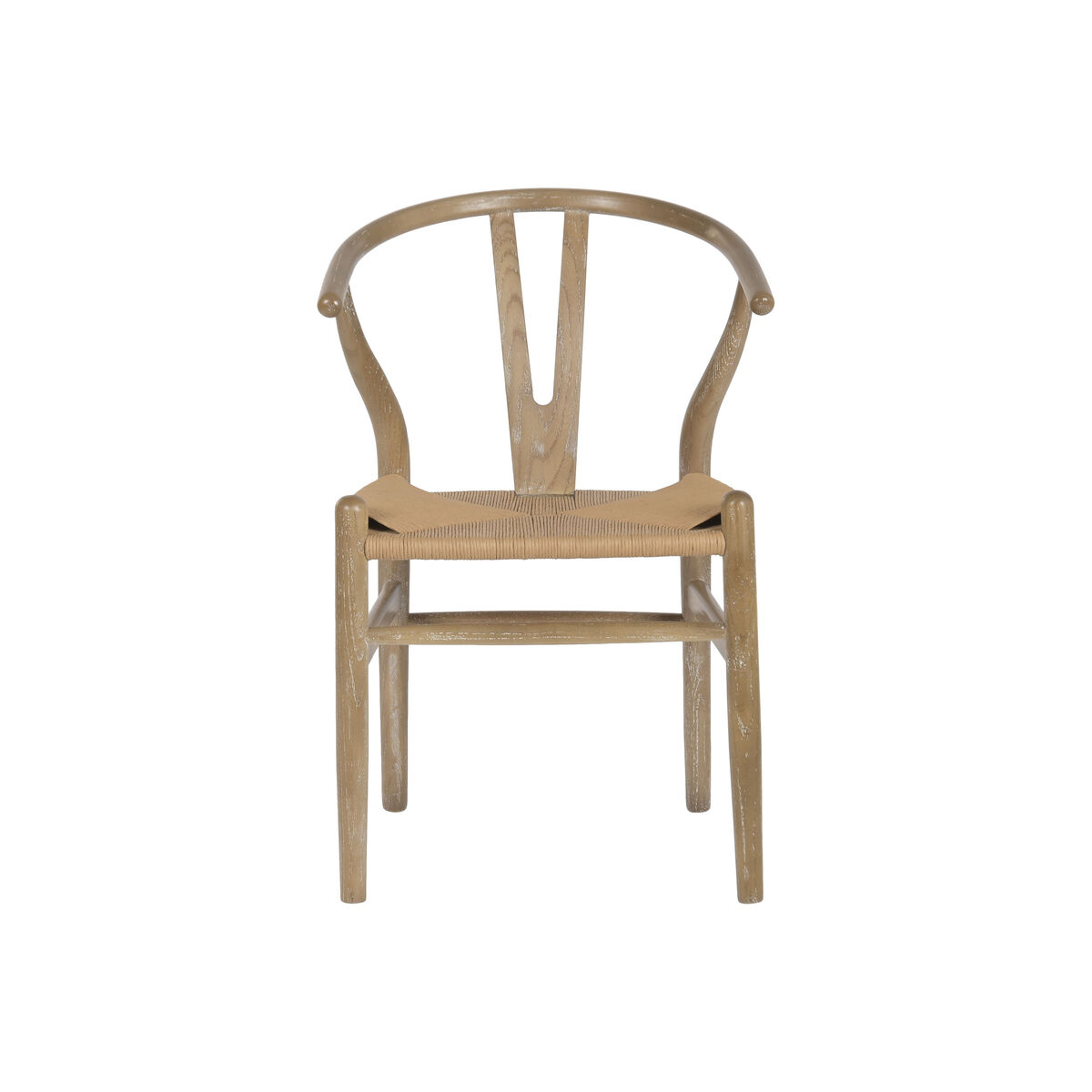 Sedia da Sala da Pranzo Home ESPRIT Naturale Rattan Legno di olmo 55 x 46 x 80 cm
