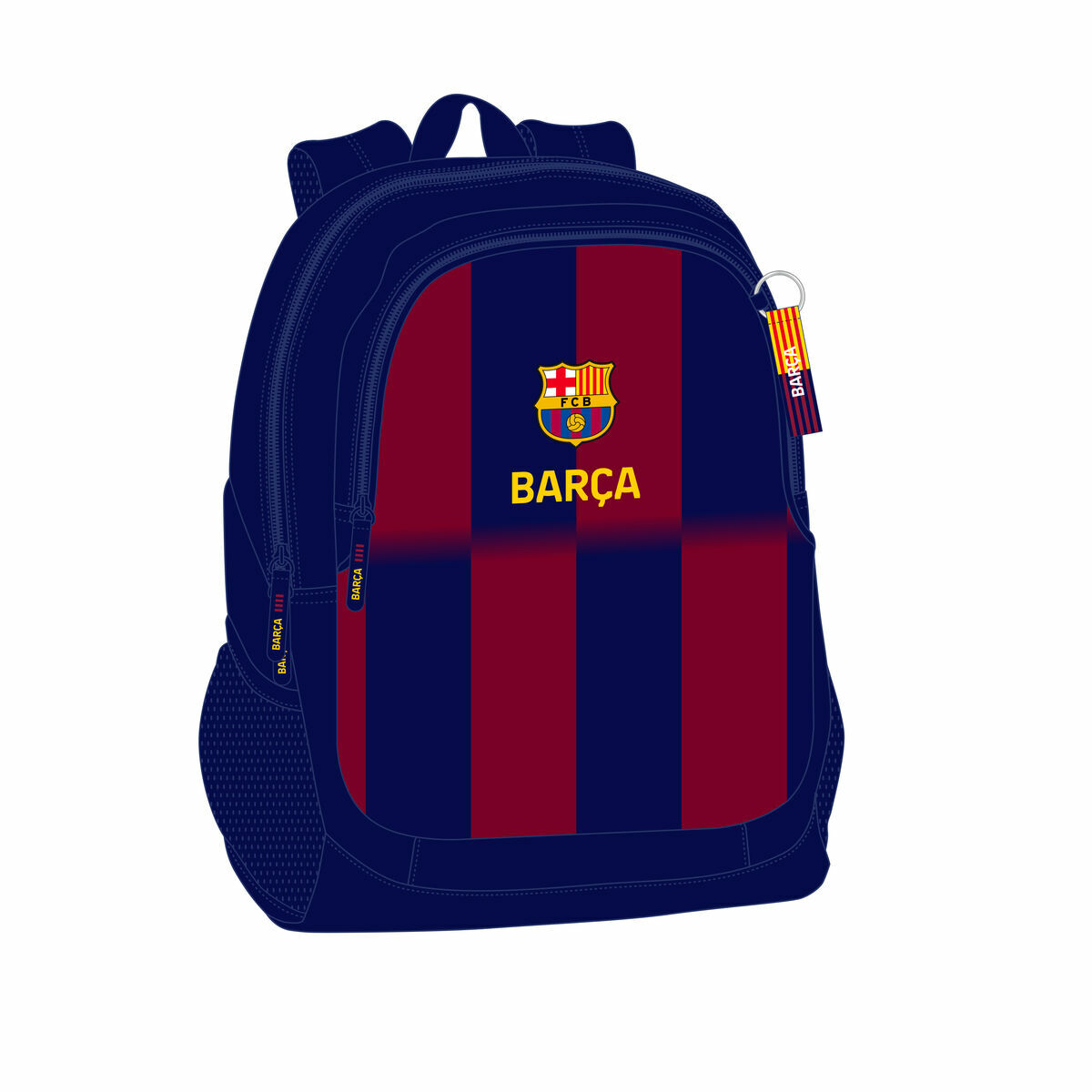Zaino Scuola F.C. Barcelona Azzurro Rosso Granato 32 x 44 x 16 cm