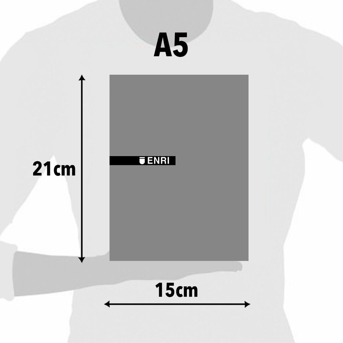 Busta di Carta ENRI Rosso A5 80 Pagine 4 mm (5 Unità) - Image 3