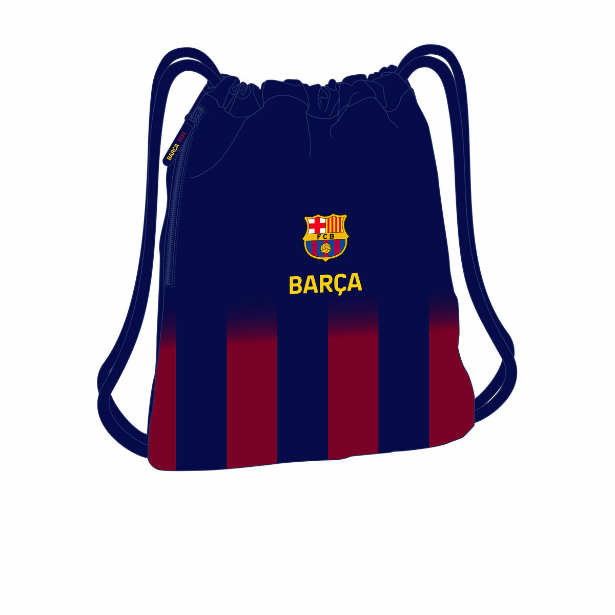 Zainetto con Cordini F.C. Barcelona Azzurro Rosso Granato 35 x 40 x 1 cm