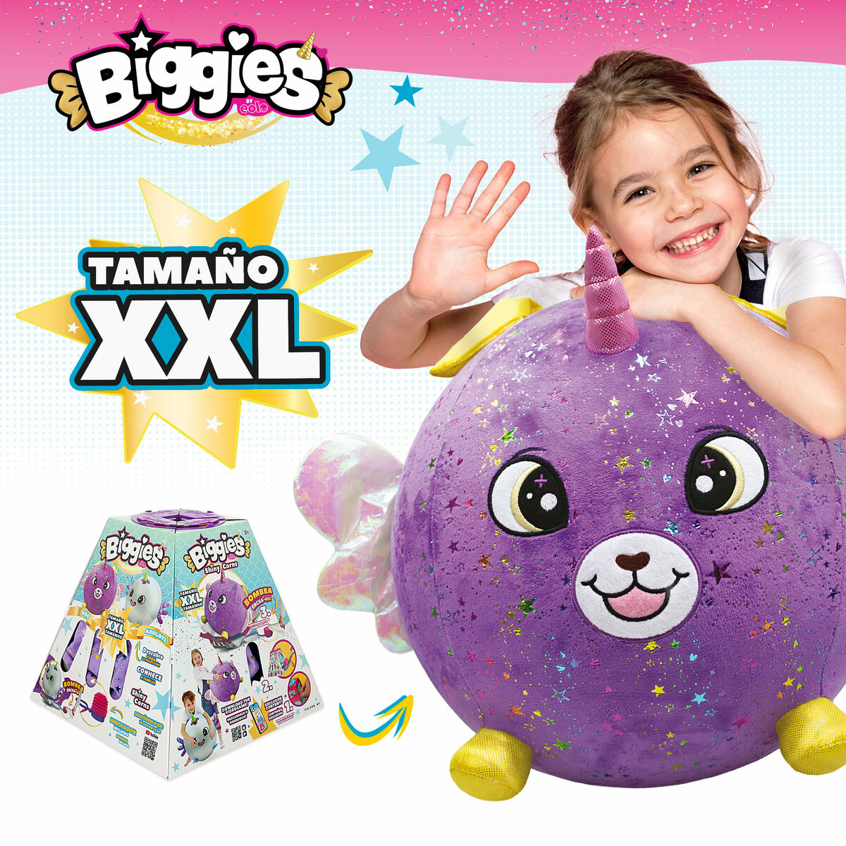 Peluche Eolo Viola Stoffa Plastica 45 x 45 x 45 cm Gonfiabile (4 Unità) - Image 4