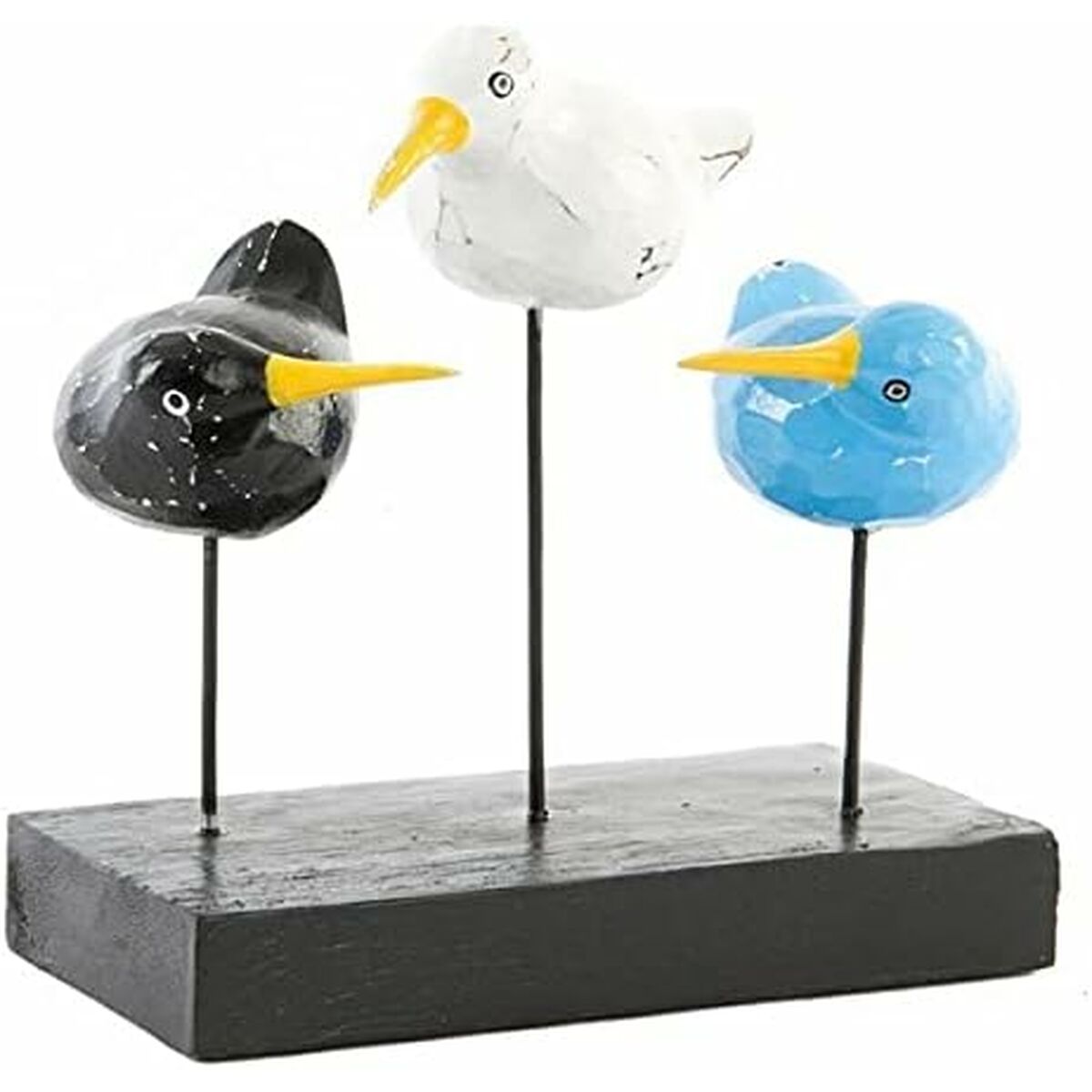 Statua Decorativa DKD Home Decor Uccelli Kiwi Mediterraneo