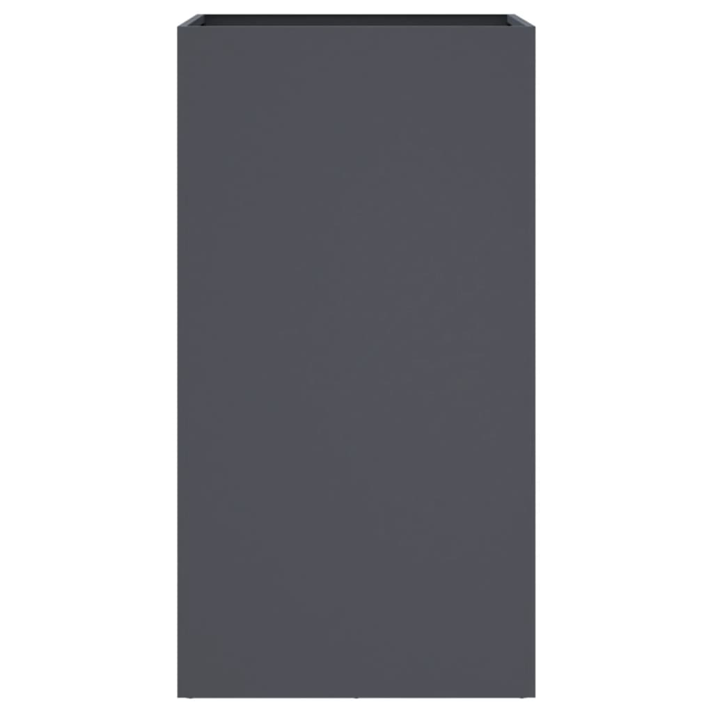 vidaXL Pflanzkübel Anthrazit 42x38x75 cm Stahl - Image 5